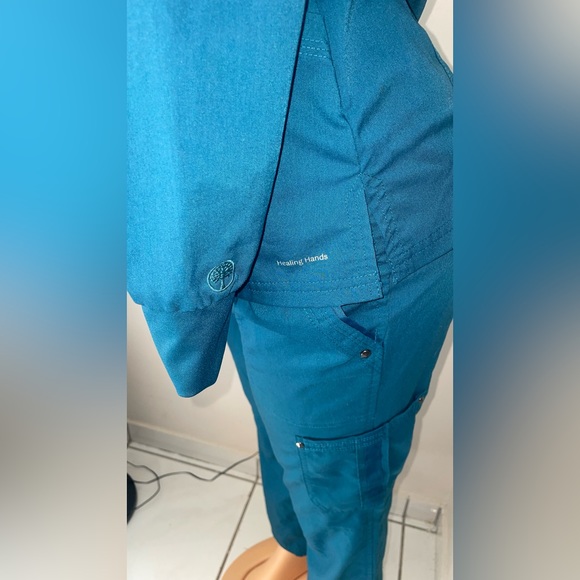 SET HEALING HANDS SET SCRUBS TOP L/S size XS PANT SP EXCELLENT CONDITIONS BOTH - Picture 3 of 13